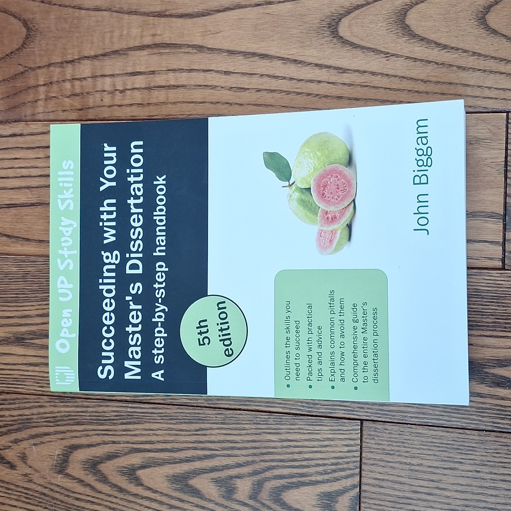 Succeeding with Your Master's Dissertation handbook. 5th ed